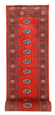 Orange Red Bokhara 2' 6 x 14' - No. 60039 - ALRUG Rug Store