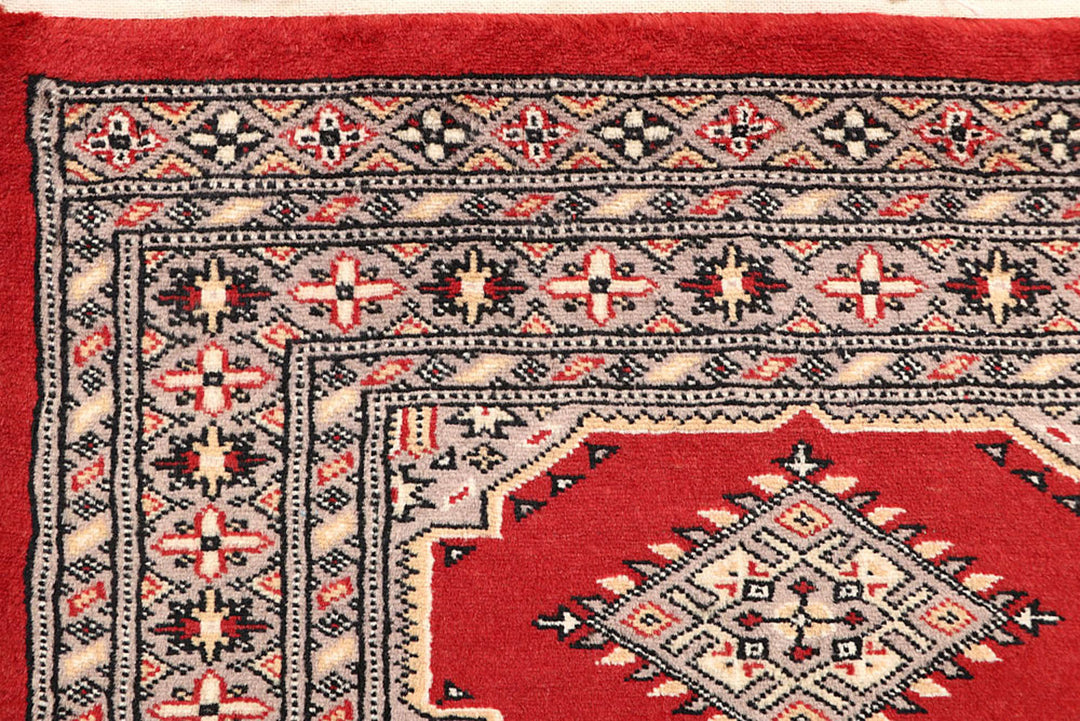 Red Bokhara 2'  7" x 13'  1" - No. QA64072