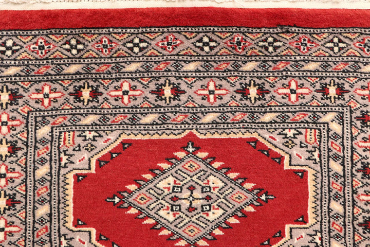 Red Bokhara 2' 7 x 13' 1 - No. 60045 - ALRUG Rug Store