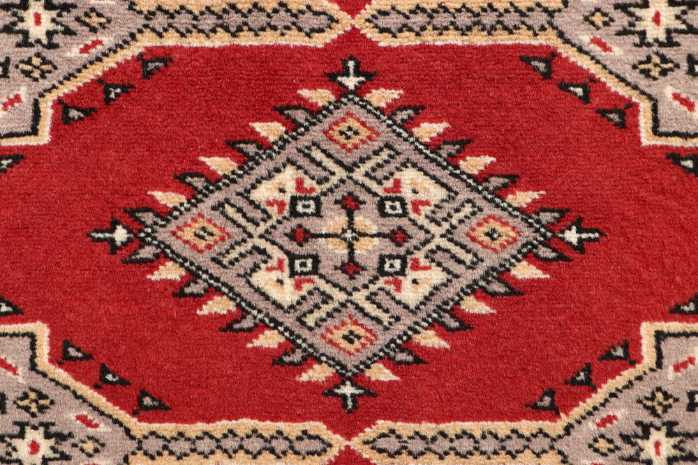 Red Bokhara 2' 7 x 13' 1 - No. 60045 - ALRUG Rug Store