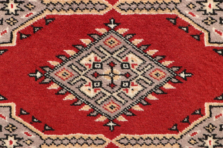 Red Bokhara 2' 7 x 13' 1 - No. 60045 - ALRUG Rug Store