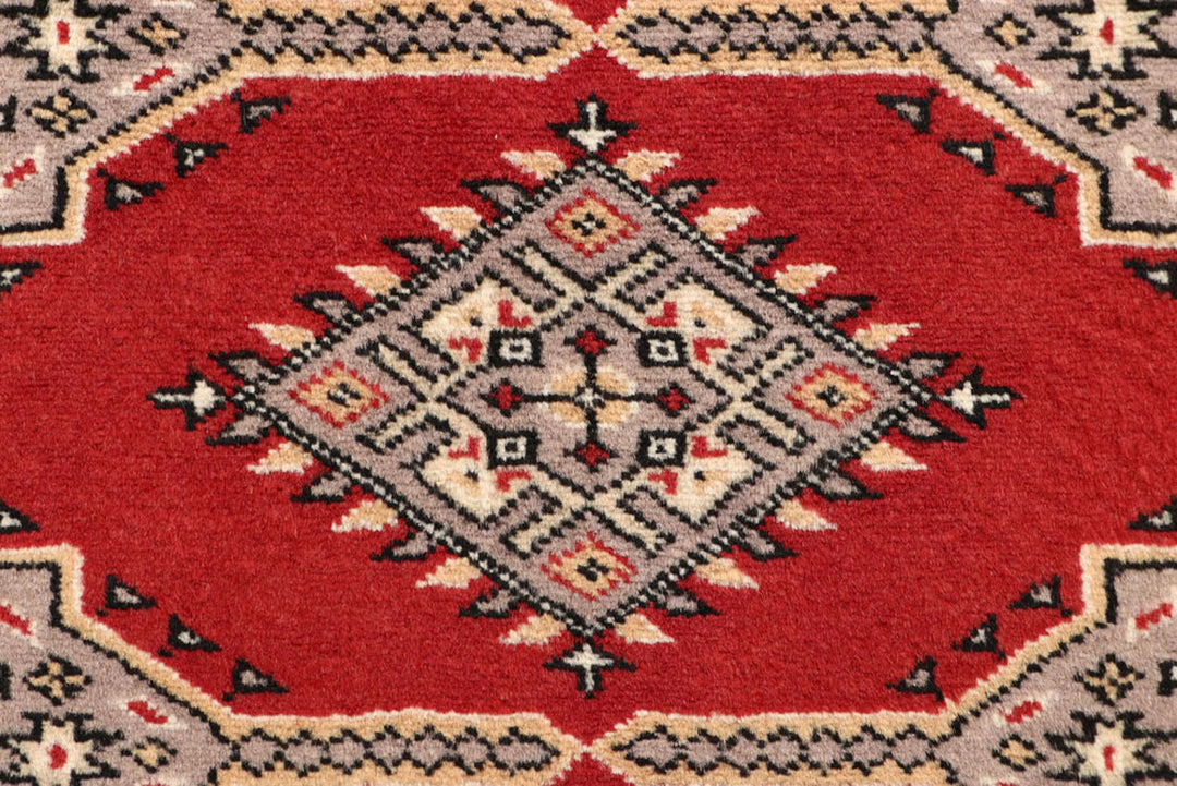 Red Bokhara 2'  7" x 13'  1" - No. QA64072