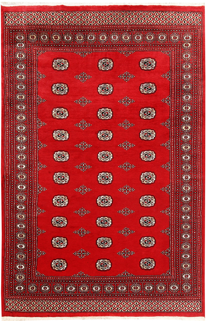Red Bokhara 6' x 9' 2 - No. 60046 - ALRUG Rug Store