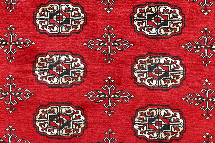 Firebrick Bokhara 6' 1 x 9' 8 - No. 60047 - ALRUG Rug Store