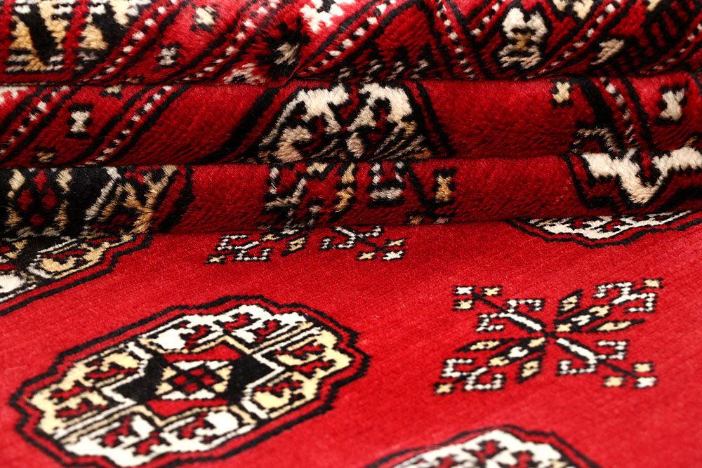 Firebrick Bokhara 6' 1 x 9' 8 - No. 60047 - ALRUG Rug Store