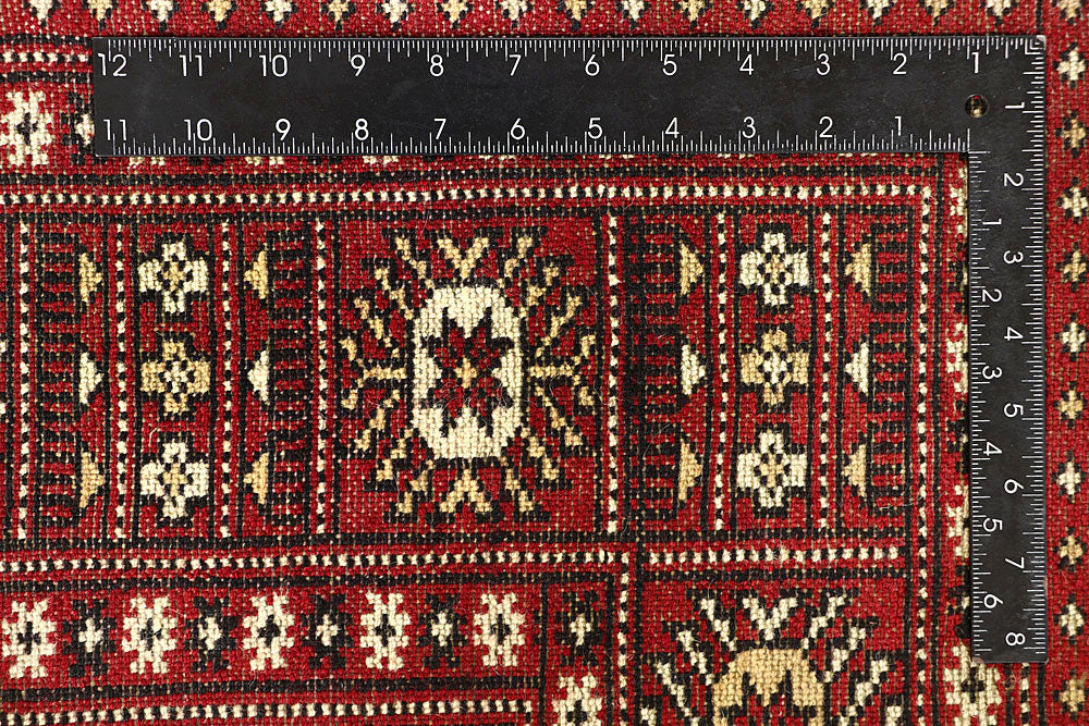 Firebrick Bokhara 6' 1 x 9' 8 - No. 60047 - ALRUG Rug Store