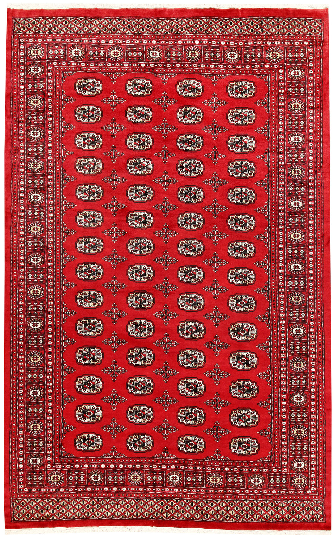 Firebrick Bokhara 6' 1 x 9' 8 - No. 60047 - ALRUG Rug Store