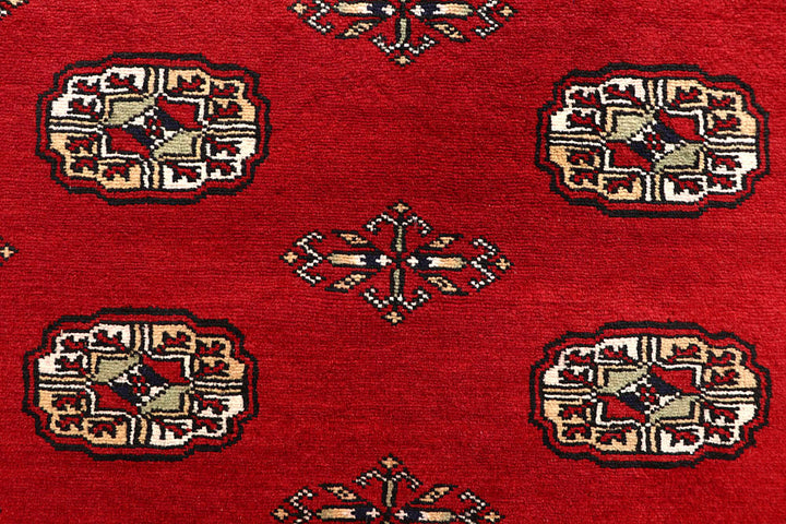 Red Bokhara 5' 11 x 9' 1 - No. 60050 - ALRUG Rug Store