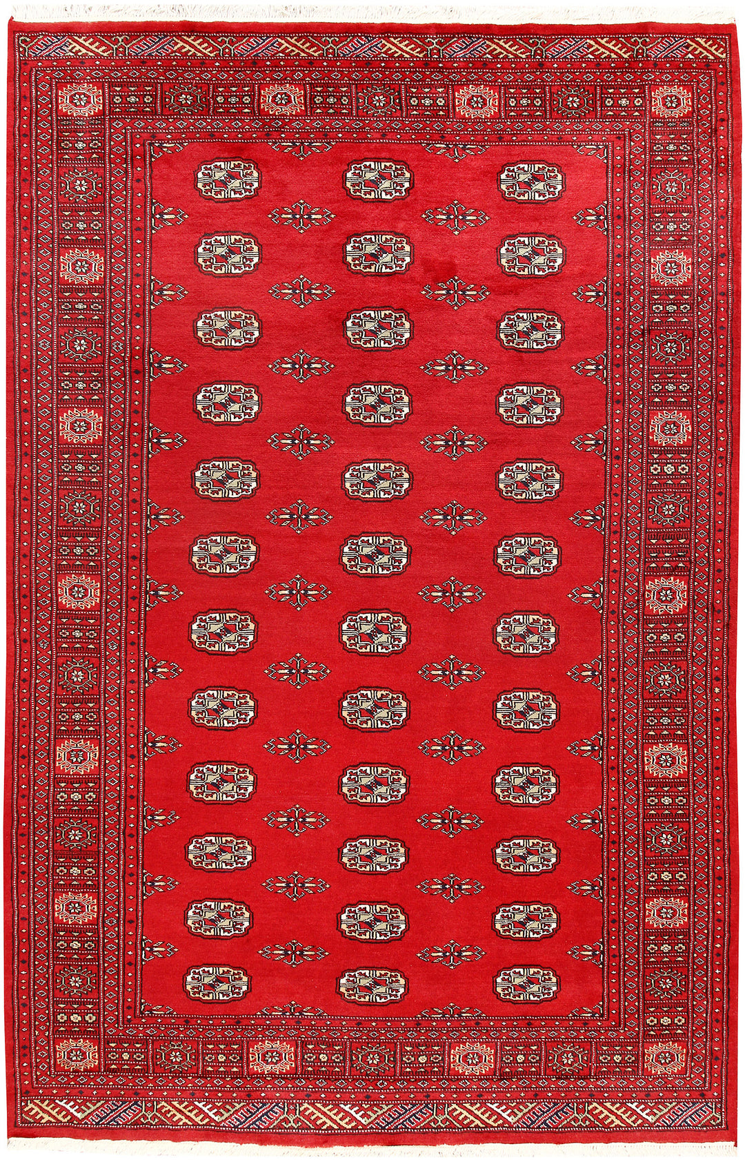 Red Bokhara 5' 11 x 9' 1 - No. 60050 - ALRUG Rug Store