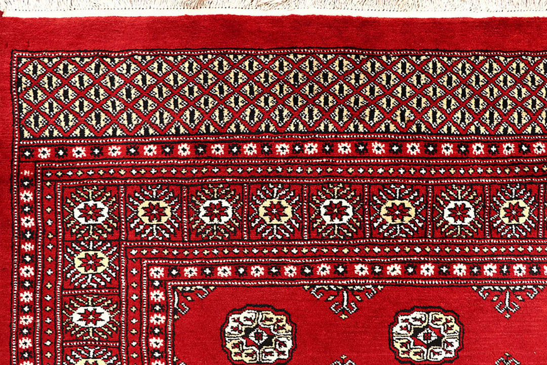 Red Bokhara 6'  1" x 9'  3" - No. QA93049
