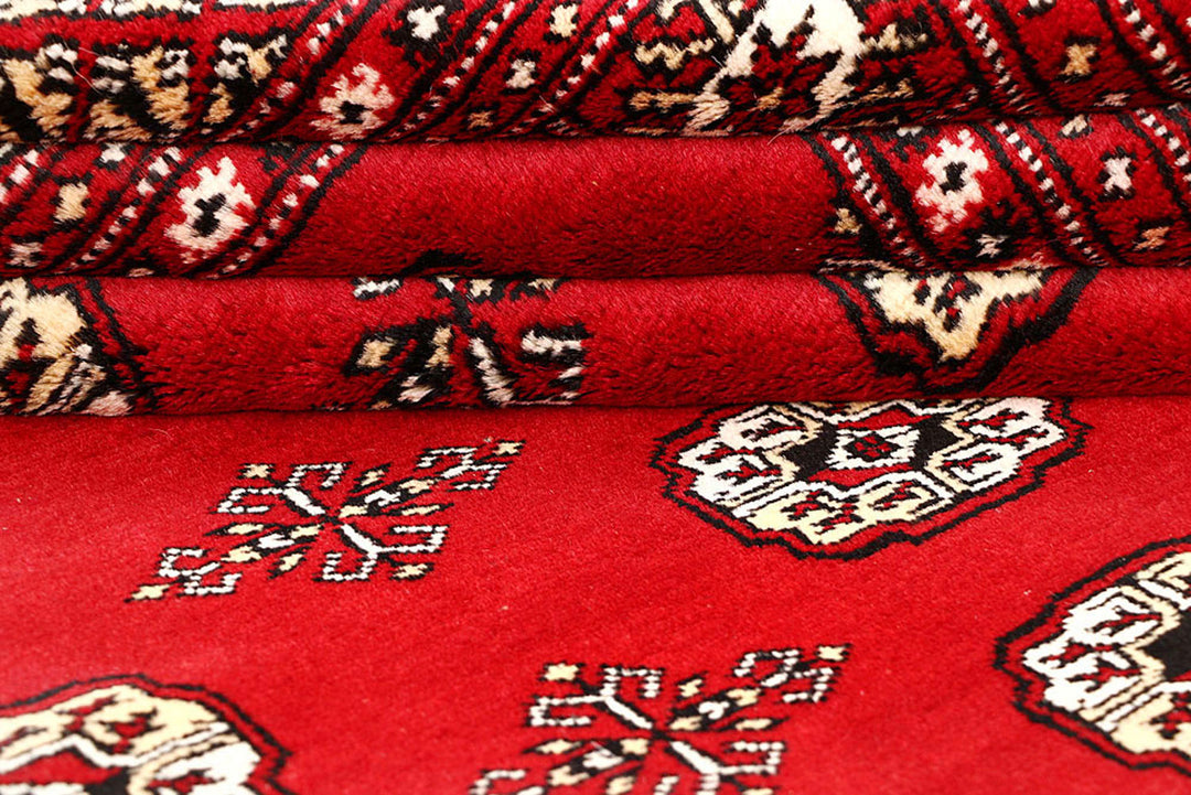 Red Bokhara 6'  1" x 9'  3" - No. QA93049