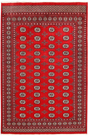 Red Bokhara 6'  1" x 9'  3" - No. QA93049