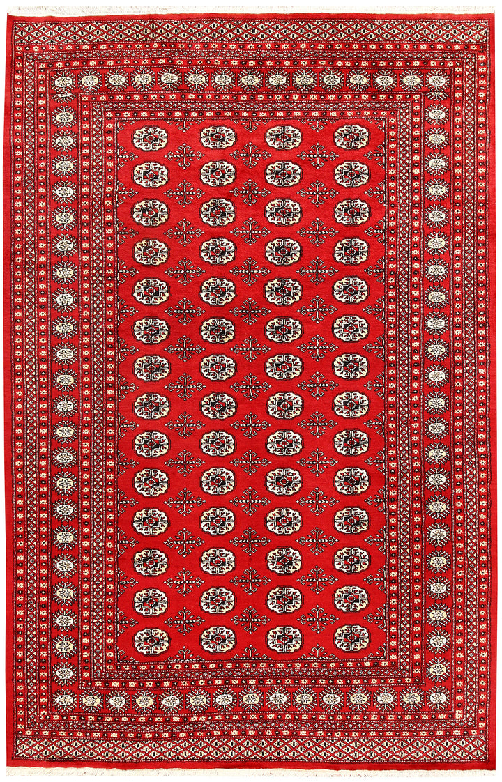 Red Bokhara 6'  1" x 9'  4" - No. QA28308