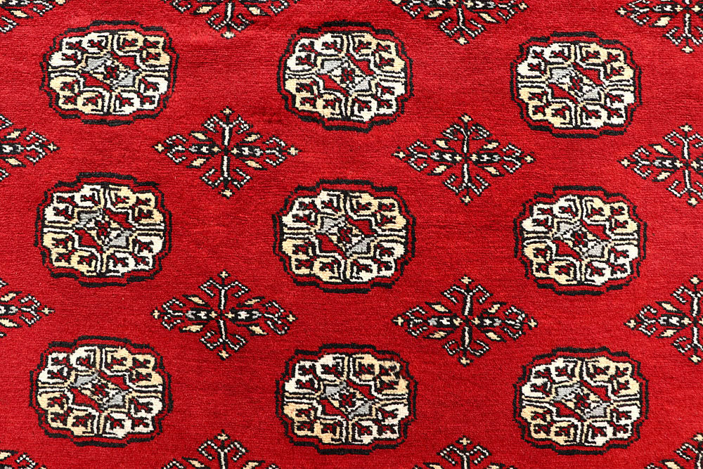 Red Bokhara 6' 6 x 9' 2 - No. 60055 - ALRUG Rug Store