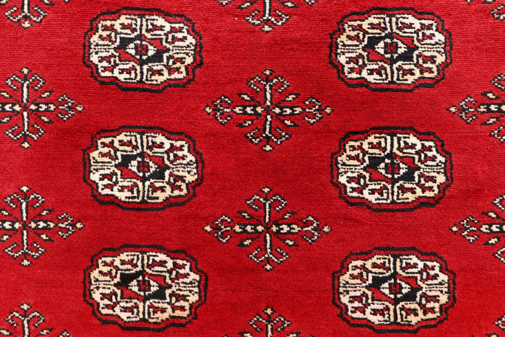 Red Bokhara 6' x 9' 2 - No. 60056 - ALRUG Rug Store
