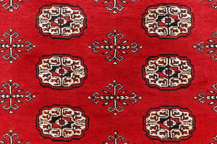 Red Bokhara 6' x 9' 2 - No. 60056 - ALRUG Rug Store