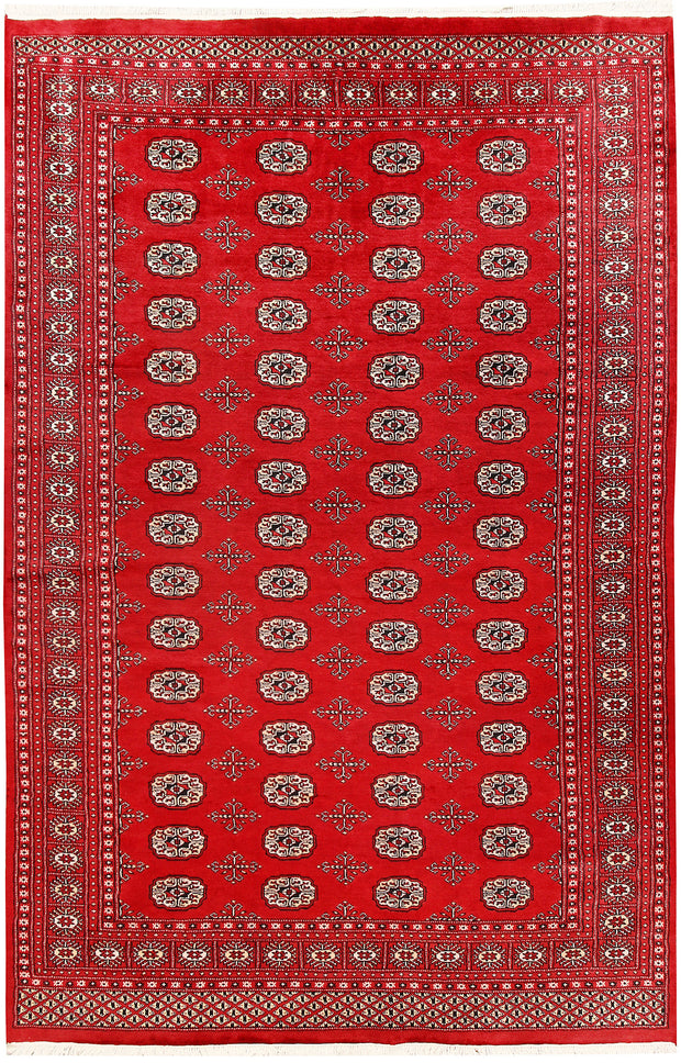 Red Bokhara 6' x 9' 2 - No. 60056 - ALRUG Rug Store