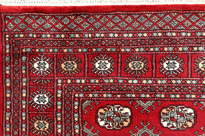 Firebrick Bokhara 5' 11 x 8' 10 - No. 60062 - ALRUG Rug Store