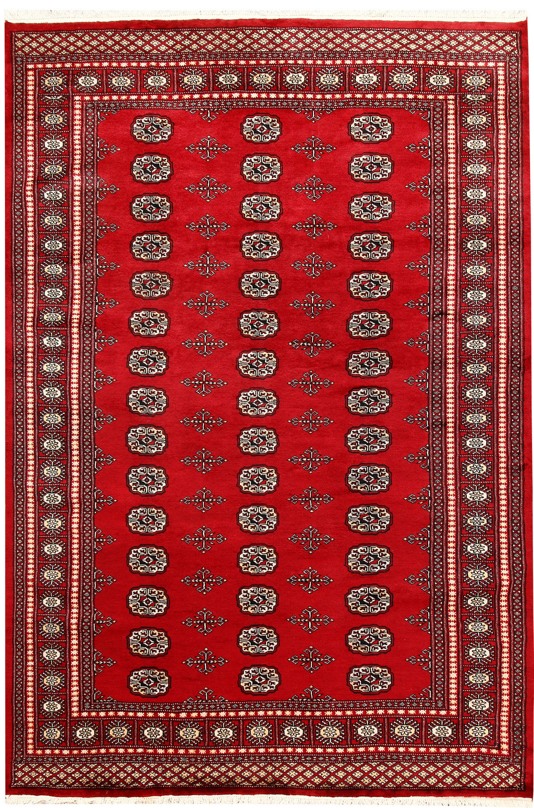 Firebrick Bokhara 6' x 8' 10 - No. 60063 - ALRUG Rug Store
