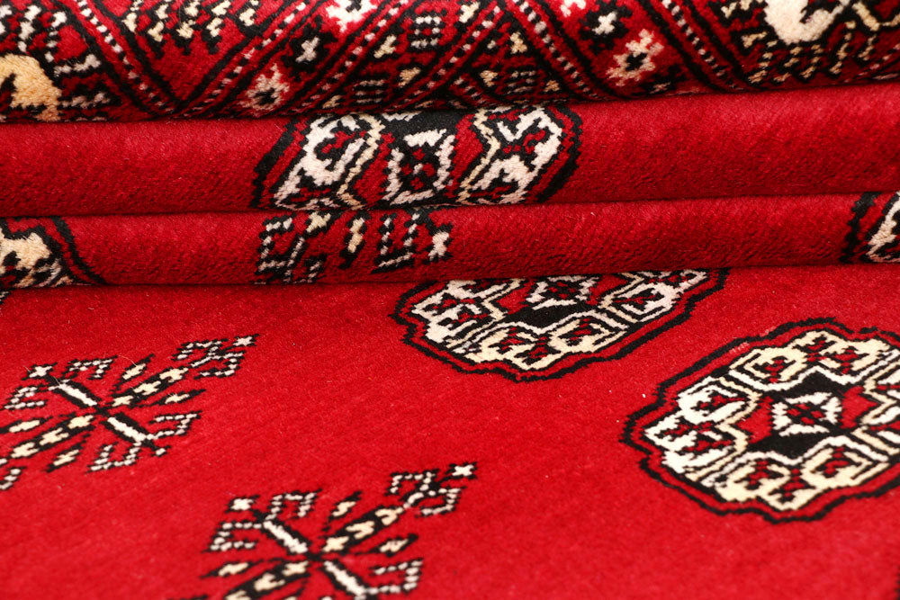Red Bokhara 6' x 8' 9 - No. 60065 - ALRUG Rug Store