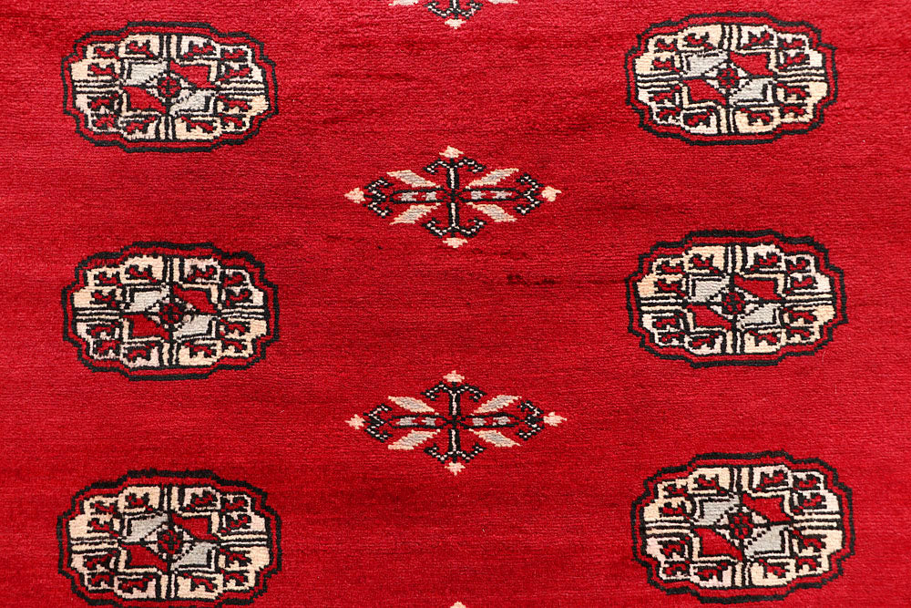 Red Bokhara 6' 1 x 9' - No. 60068 - ALRUG Rug Store