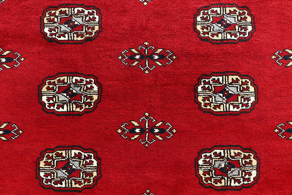 Red Bokhara 6' 4 x 9' 3 - No. 60069 - ALRUG Rug Store