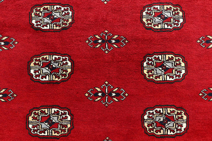 Red Bokhara 6' 4 x 9' 3 - No. 60069 - ALRUG Rug Store