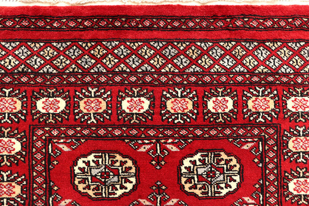 Red Bokhara 2' 7 x 12' 8 - No. 60075 - ALRUG Rug Store