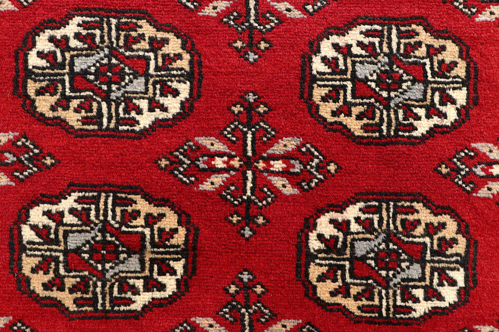 Red Bokhara 2' 7 x 12' 8 - No. 60075 - ALRUG Rug Store