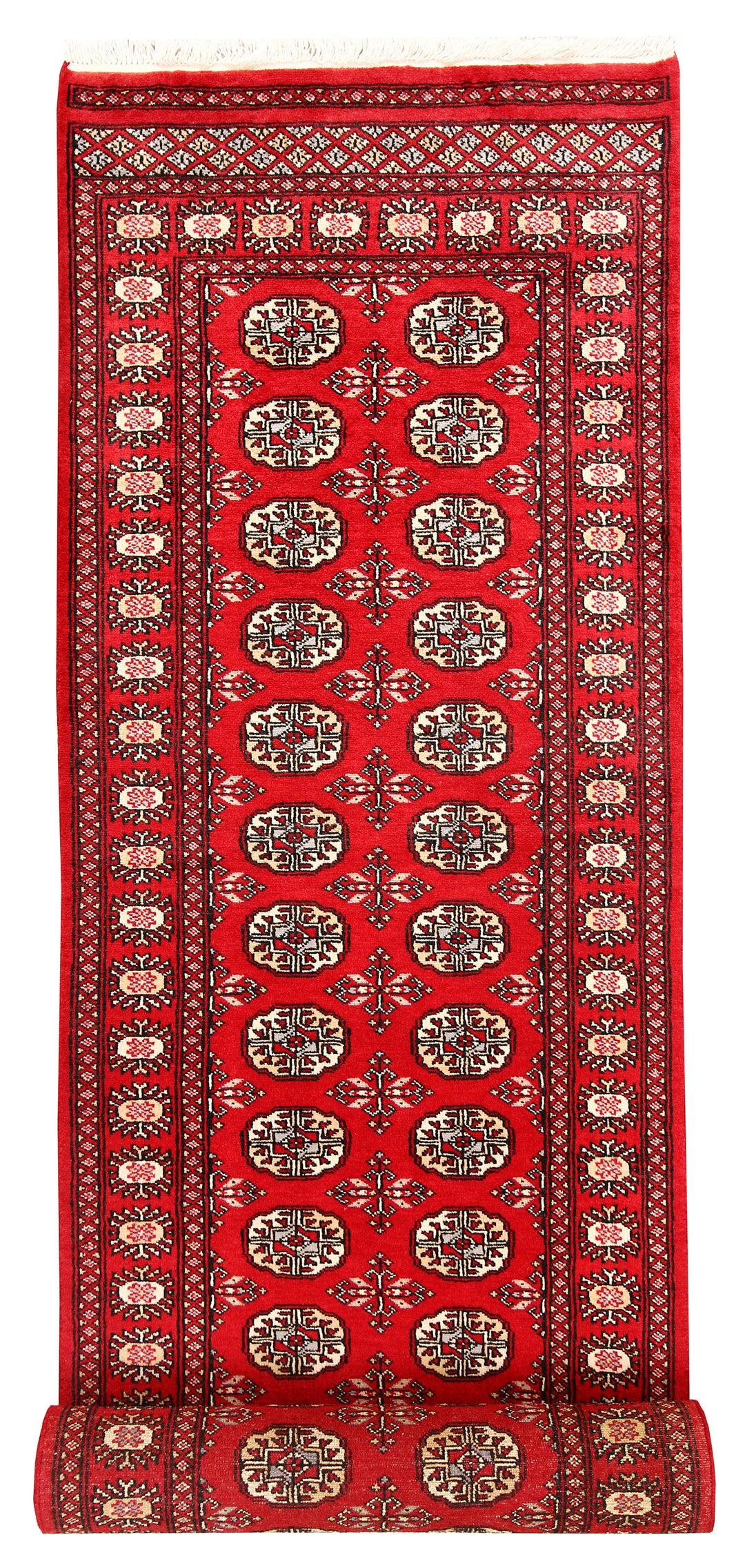 Red Bokhara 2' 7 x 12' 8 - No. 60075 - ALRUG Rug Store