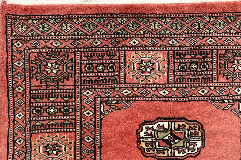 Salmon Bokhara 2' 7 x 14' 10 - No. 60078 - ALRUG Rug Store