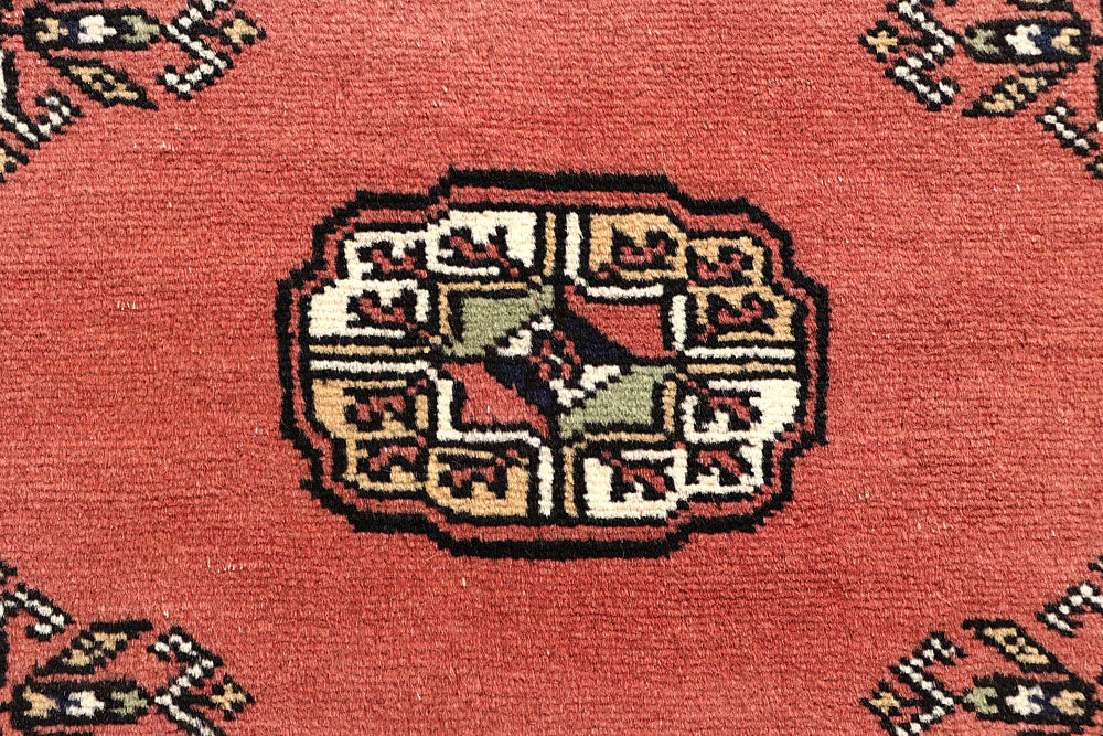 Salmon Bokhara 2' 7 x 14' 10 - No. 60078 - ALRUG Rug Store