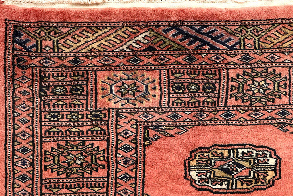 Salmon Bokhara 2' 7 x 12' 8 - No. 60079 - ALRUG Rug Store