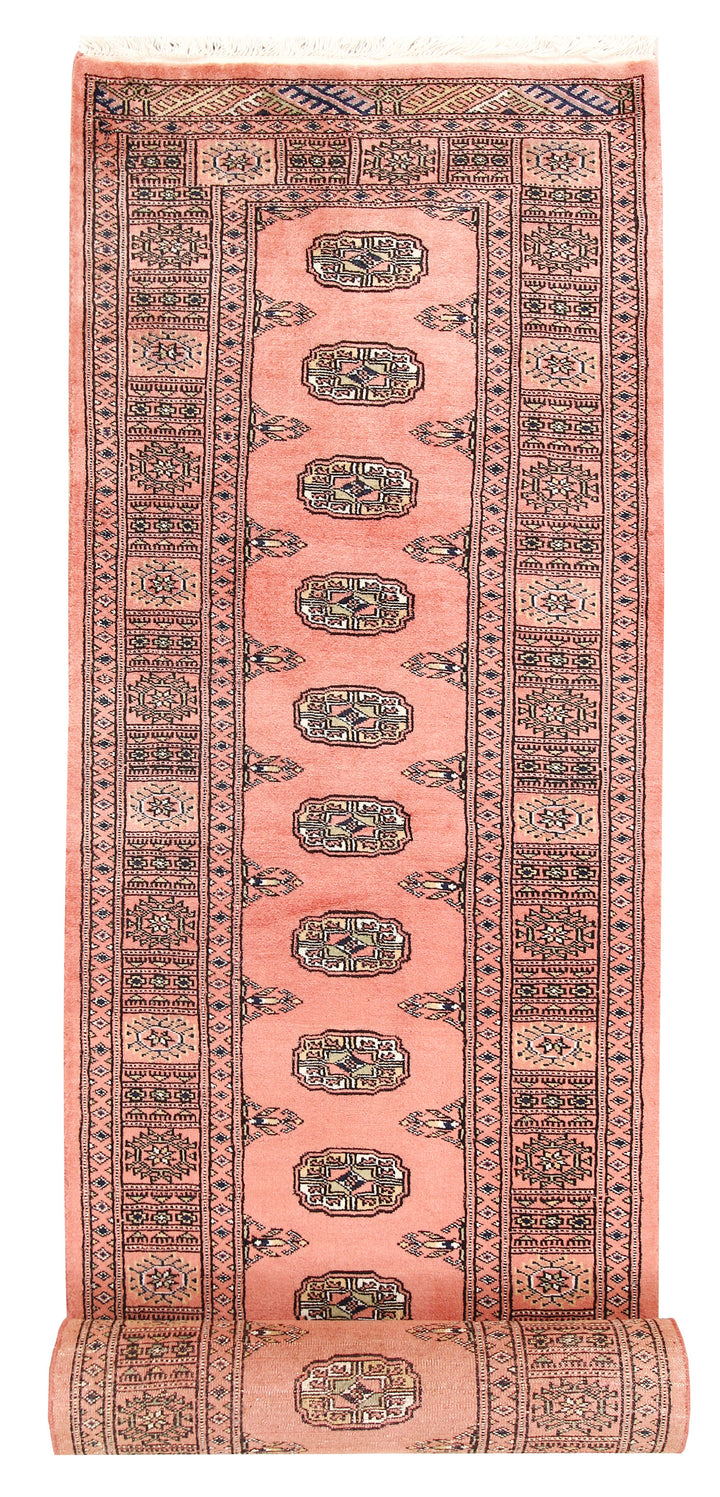 Salmon Bokhara 2'  7" x 12'  8" - No. QA94757