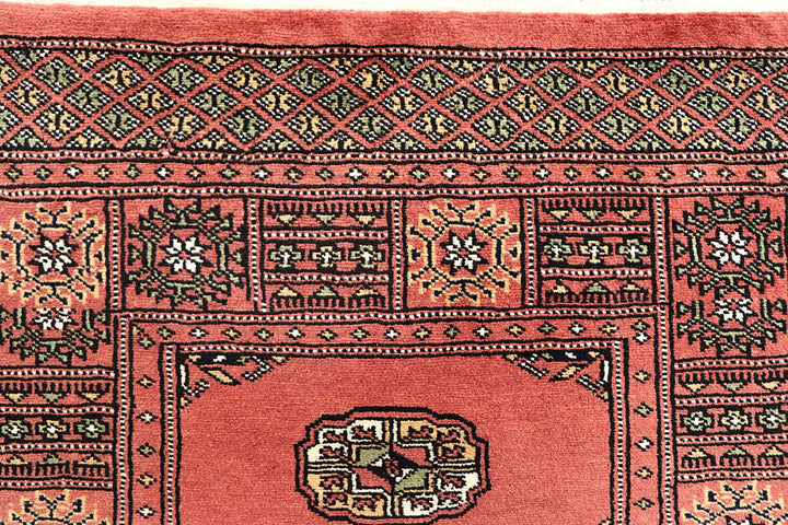 Salmon Bokhara 2' 7 x 13' 10 - No. 60080 - ALRUG Rug Store