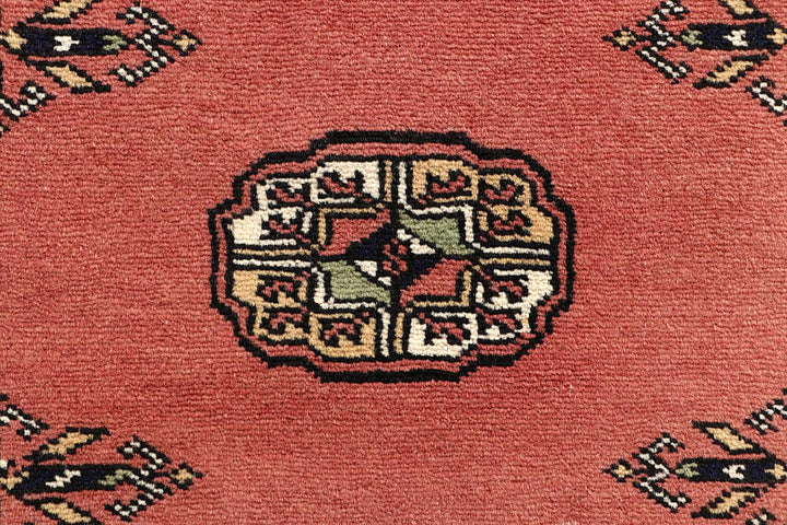 Salmon Bokhara 2' 7 x 13' 10 - No. 60080 - ALRUG Rug Store
