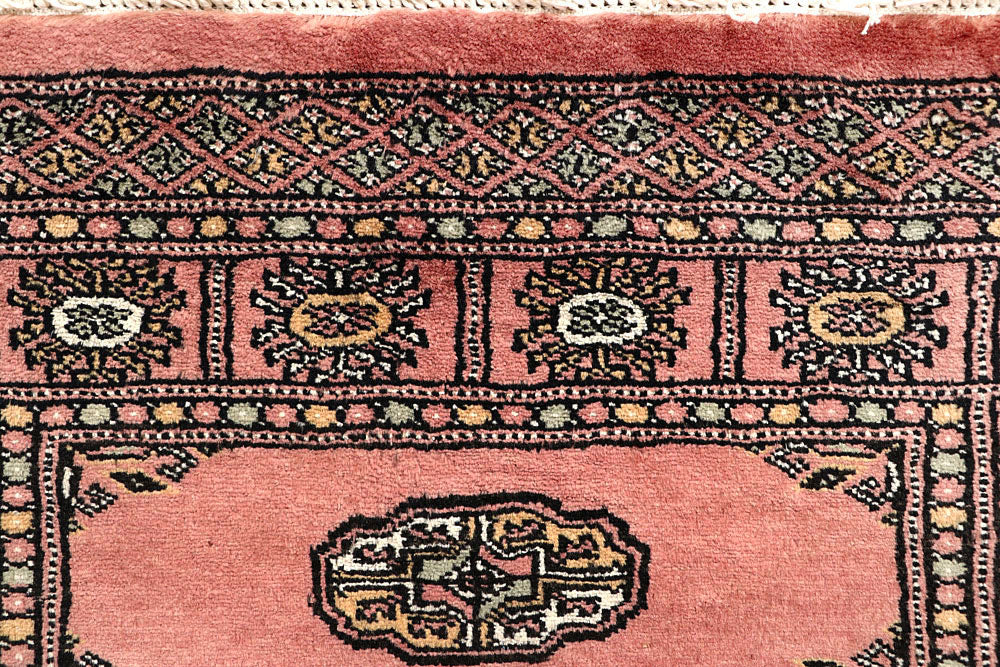 Salmon Bokhara 2' 7 x 13' 5 - No. 60081 - ALRUG Rug Store