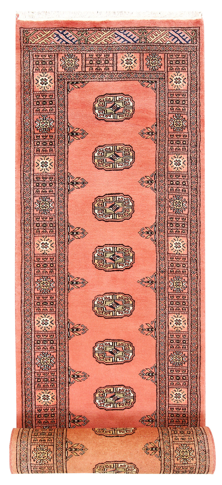 Salmon Bokhara 2'  6" x 13'  9" - No. QA49915