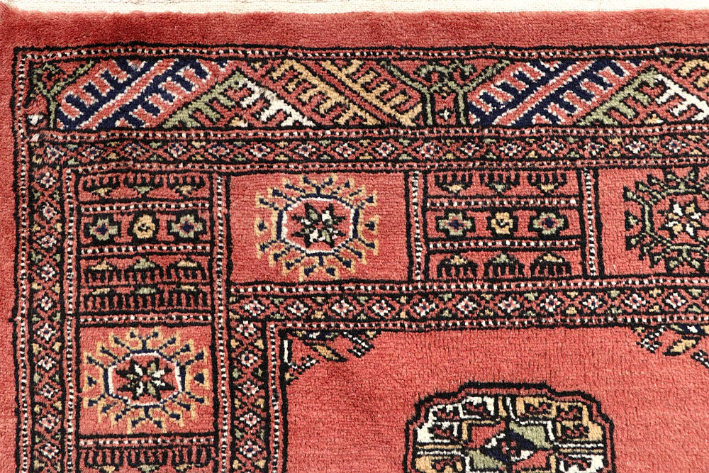 Salmon Bokhara 2' 7 x 13' 11 - No. 60087 - ALRUG Rug Store