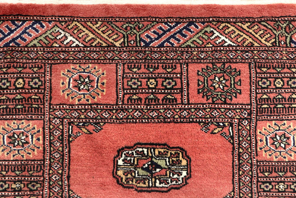 Salmon Bokhara 2' 7 x 13' 11 - No. 60087 - ALRUG Rug Store