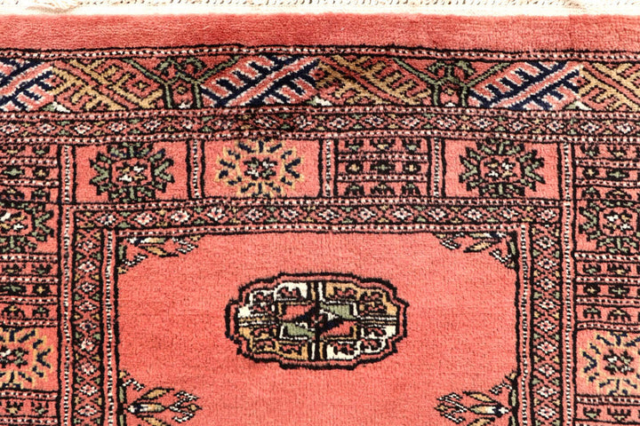 Salmon Bokhara 2' 7 x 13' 2 - No. 60089 - ALRUG Rug Store