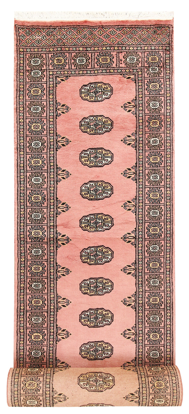 Salmon Bokhara 2'  7" x 13'  7" - No. QA50210