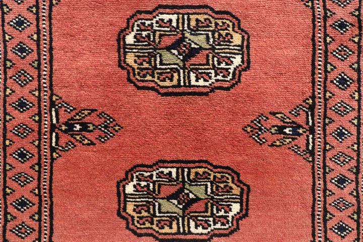 Salmon Bokhara 2' 6 x 13' 6 - No. 60094 - ALRUG Rug Store