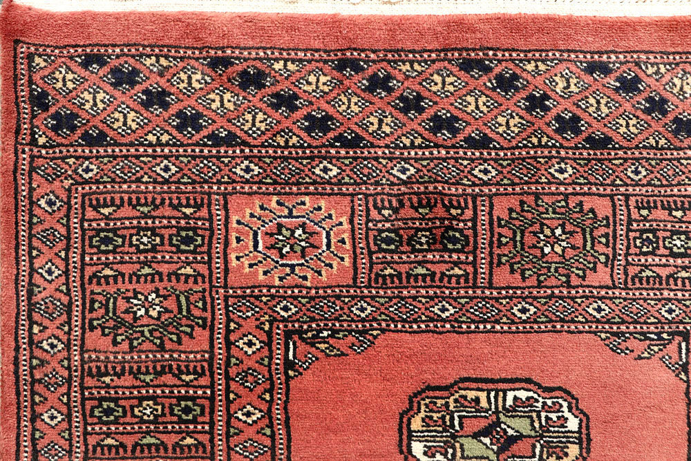 Salmon Bokhara 2' 7 x 13' 10 - No. 60096 - ALRUG Rug Store