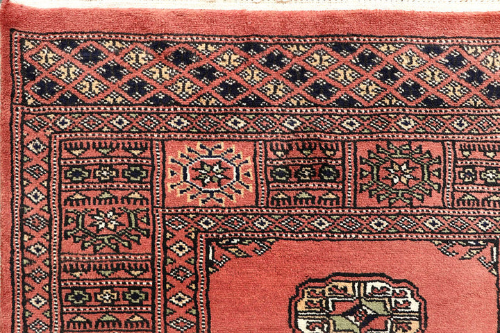Salmon Bokhara 2' 7 x 13' 10 - No. 60096 - ALRUG Rug Store