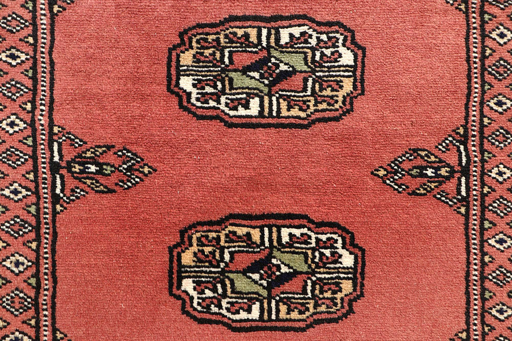 Salmon Bokhara 2' 7 x 13' 10 - No. 60096 - ALRUG Rug Store