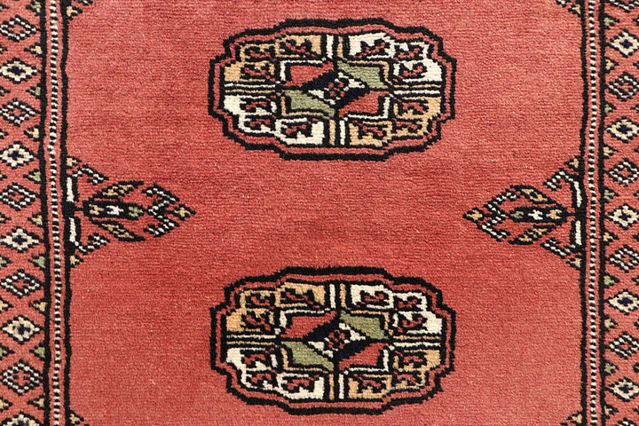 Salmon Bokhara 2' 7 x 13' 10 - No. 60096 - ALRUG Rug Store