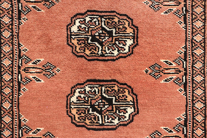 Salmon Bokhara 2' 9 x 14' 5 - No. 60097 - ALRUG Rug Store