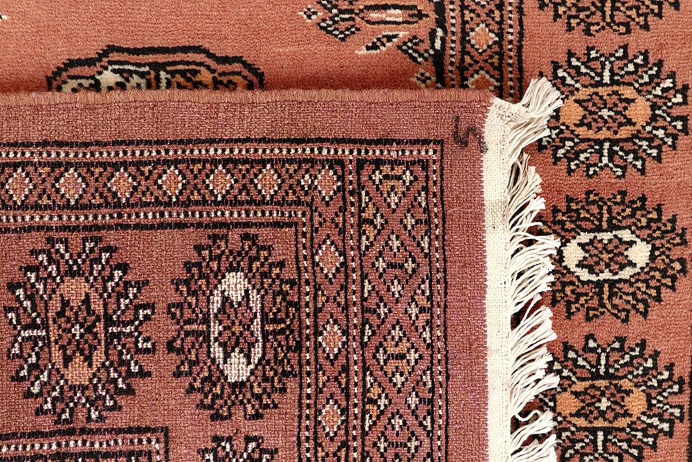 Salmon Bokhara 2' 9 x 14' 5 - No. 60097 - ALRUG Rug Store