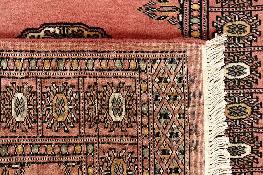 Salmon Bokhara 2' 8 x 14' 1 - No. 60099 - ALRUG Rug Store